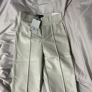 brand new with tags never worn, zara leather leggings size XS